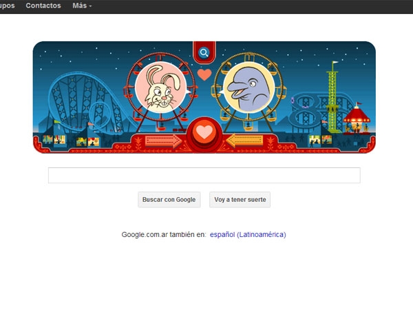 La noria de George Ferris y San Valentín, el doodle combinado de hoy