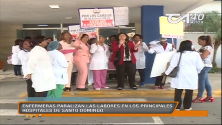 Enfermeras Paralizan Las Labores En Los Principales Hospitales De Santo Domingo