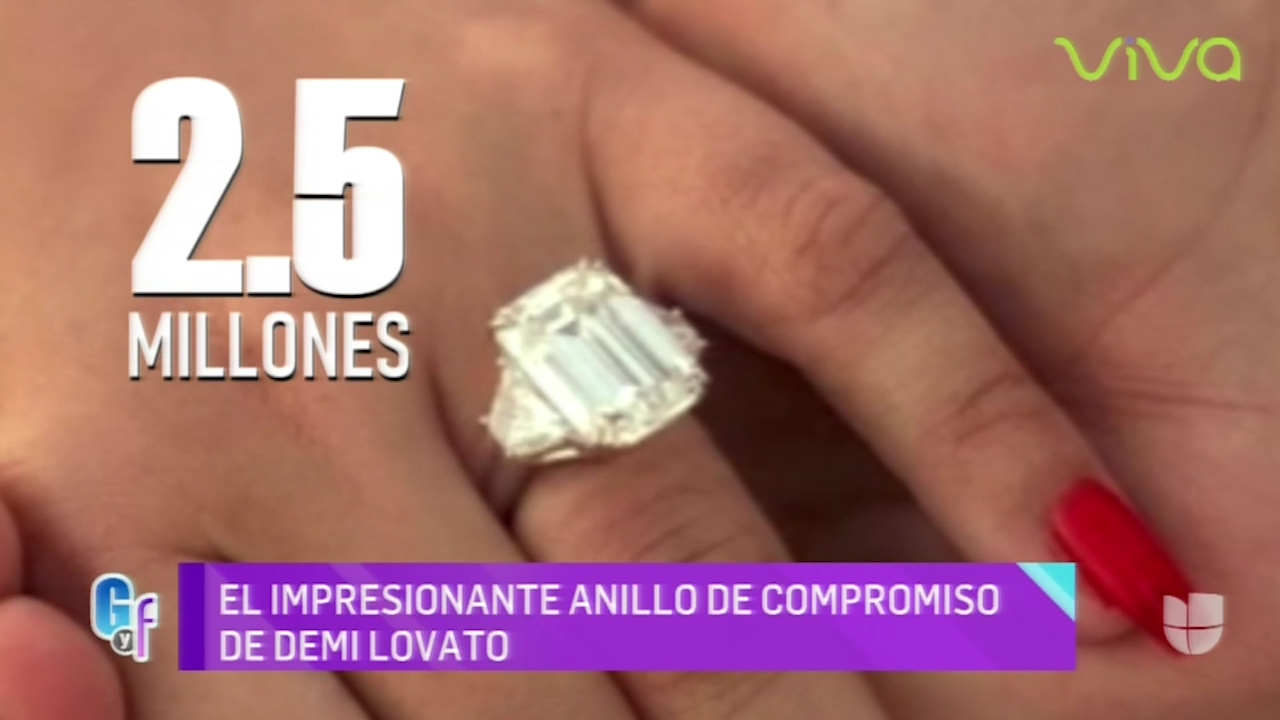 El impresionante anillo de compromiso de Demi Lovato Cachicha