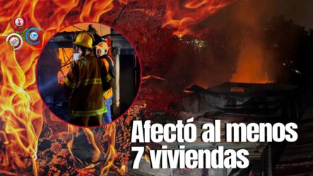 Abrazador Incendio Consume Varias Viviendas Y Una Ebanistería En Vuelta Larga, Santiago