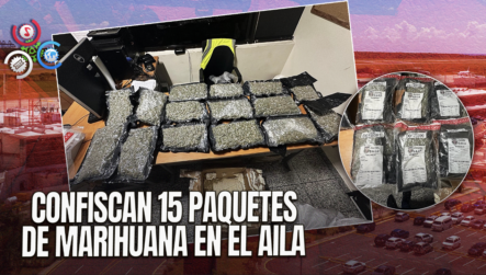 Inspección En El AILA Frustra Envío De 20 Kilogramos De Marihuana