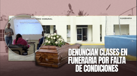 Estudiante Reciben Clases En Una Funeraria En Tenares