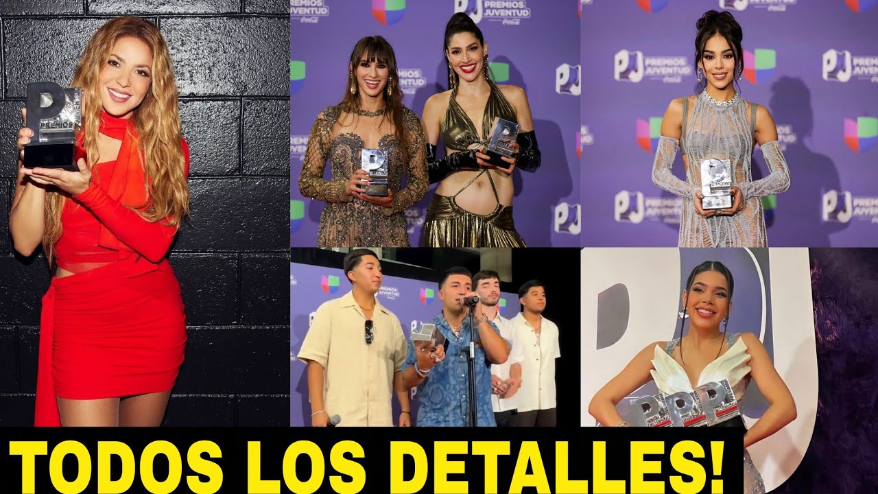 GANADORES De Los Premios Juventud 2023 + Los MEJORES VESTIDOS De La ...