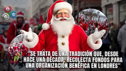 Londres Celebra La Navidad Con Un Vibrante Desfile De Santas Pedaleando Por La Ciudad