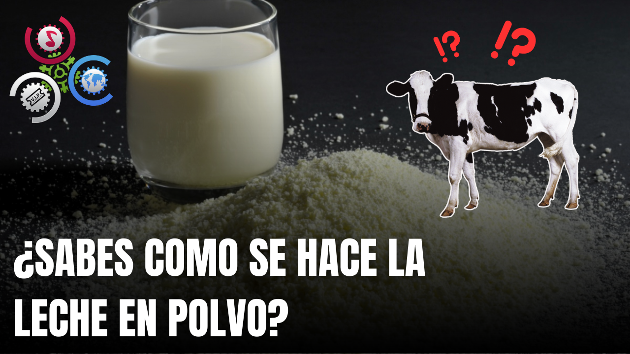 COMO se HACE la LECHE en POLVO industrial🥛🥫 Como se PRODUCE la LECHE en  POLVO en las FÁBRICAS 