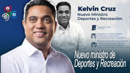 Presidente Abinader Designa Kelvin Cruz Como El Nuevo Ministro De Deportes Y Recreación