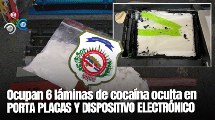 DNCD Ocupa Seis Láminas De Cocaína Durante Operativos En La Feria, Distrito Nacional