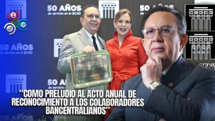 Reconocen Al Gobernador Del Banco Central Por 50 Años De Trayectoria En La Entidad