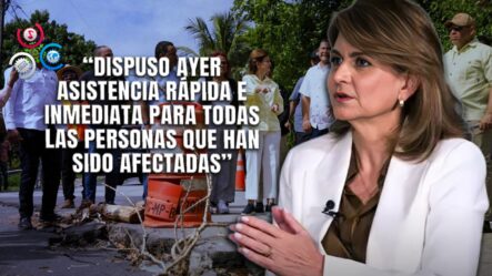 Recorrido De La Vicepresidenta Raquel Peña Por Sectores Golpeados Por Lluvias