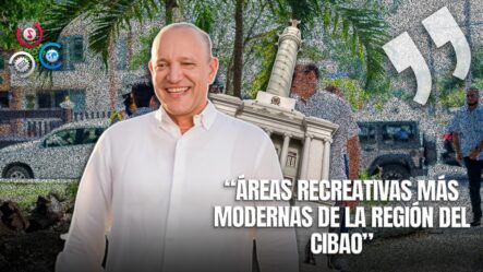 Alcalde De Santiago, Ulises Rodríguez, Supervisa Reconstrucción Del Parque De Villa Olga