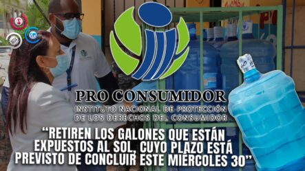 Proconsumidor Estudia Prolongar El Plazo Para Recolectar Botellones Expuestos Al Sol