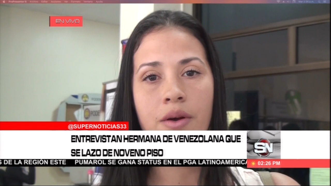 Procuraduría Entrevista Hermana de Venezolana que se lanzó de noveno ...