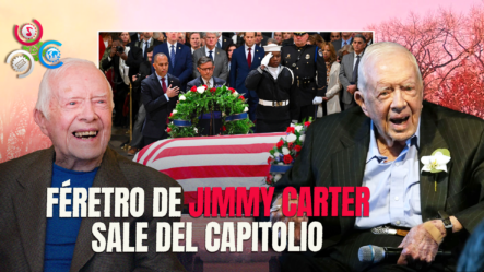 Jimmy Carter Sale Del Capitolio En Medio Del Disparo De 21 Salvas De Cañón En Su Honor