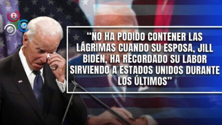 Con Lágrimas En Los Ojos, Joe Biden Reflexiona Sobre Su Legado Como Presidente De Los Estados Unidos