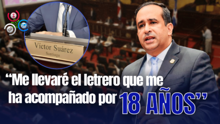 Víctor Suárez Se Despide Del Congreso Y Solicita Al Presidente Pacheco Llevarse Su Placa