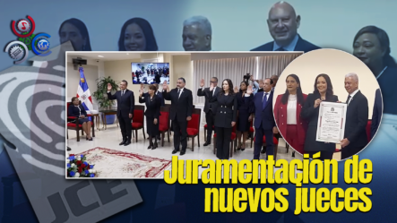 Entrega De Certificados A Los Miembros De La JCE En Juramentación