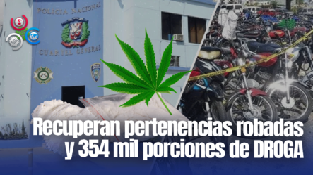 PN Recupera Motocicletas, Teléfonos Robados, E Incauta Droga En Operativos De San Cristóbal