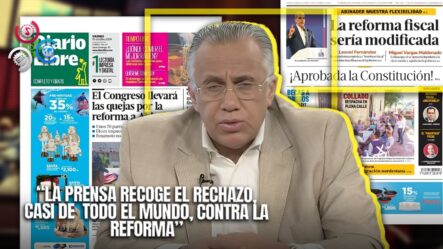 “El Pueblo Manifiesta Su Desacuerdo Total Con La Reforma Fiscal Propuesta Por El Gobierno”