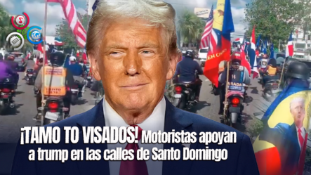 Grupo De Motorista Realizan Marcha En Apoyo A Donald Trump